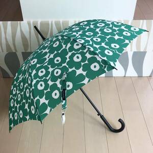  domestic regular goods new goods marimekko Stick Mini Unikko Marimekko long umbrella green one touch 