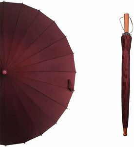 長傘 雨傘 24本骨 レディース メンズ 紳士傘 大きな傘 超強度 軽い 耐風 撥水 グラスファイバー 通勤 通学 梅雨対策 晴雨兼用