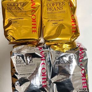 澤井珈琲 コーヒー豆 珈琲豆 ルナブレンド ソルブレンド 金 銀 500g×4袋