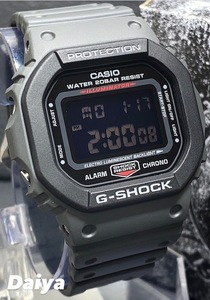 新品 CASIO カシオ 正規品 G-SHOCK ジーショック Gショック 腕時計 スクエア グレー ブラック ユーティリティーカラー 多機能腕時計