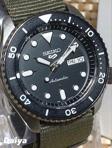 新品 SEIKO セイコー セイコーファイブ セイコー5 5スポーツ 腕時計 オートマチック 自動巻き 手巻き付き ナイロンベルト 防水 プレゼント