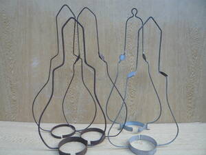 吊り手金具５本　つる　オイルランプ・吊りランプ　　アンティーク　　照明　インテリア用品