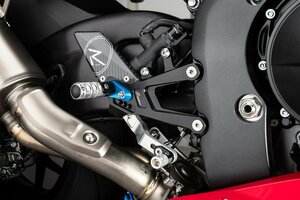 【国内在庫】LighTech ライテック アジャスタブル ステップキット 専用 ステップバーホルダー 片側 青 ブルー ★