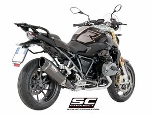 【国内在庫】SC-PROJECT SCプロジェクト SC1-R スリップオンサイレンサー（ユーロ4対応 / 消音バッフル付属 ） BMW R1200 R / RS '15-18