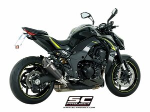 【国内在庫】SC-PROJECT SCプロジェクト ダブル カーボン コニック スリップオンサイレンサー Z1000'17-19 ユーロ4/純正キャタライザー対応