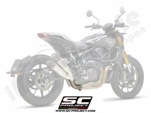 【国内在庫】SC-PROJECT SCプロジェクト フルチタン キャタライザーキャンセル リンクパイプ INDIAN インディアン MOTORCYCLE FTR 1200