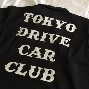 TOKYO DRIVE CAR CLUB OPEN COLLAR SHIRTS オープン カラー シャツ 黒 M