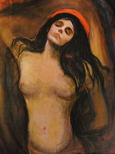 エドヴァルド・ムンク、【マドンナ】、希少な画集より、新品高級額、マット額装付、送料込み、Edvard Munch