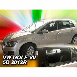 【M's】VW ゴルフ7 GOLF7 AUC ハッチバック (2013-2021) HEKO ドアバイザー サイドバイザー 1台分 ( フロント + リア ) 社外品 ヘコ 331194