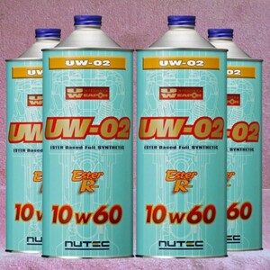 NUTEC UW-02 10w60「究極のハイパフォーマンスエンジンオイル」4 L