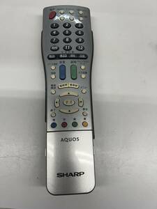 【RL-1-51】SHARP シャープ AQUOS テレビリモコン GA417WJSB　ジャンク　さびあり