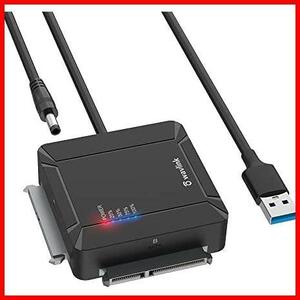 WAVLINK SATA USB3.0 変換アダプタ 2.5インチ HDD SSD/3.5インチ HDD対応 UASP対応 最大18TB USB3.0 5Gbps高速転送 自動スリープ機能