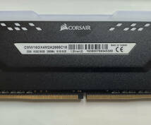 【メモリ】Corsair VENGEANCE RGB PRO 16GB (2×8GB) DDR4 DRAM 2666MHz C16 中古_画像3