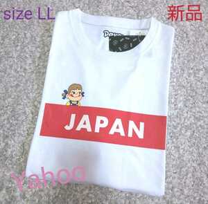 ペコちゃん Ｔシャツ 男女兼用 LLsize JAPANホワイト色【新品・タグ付き】