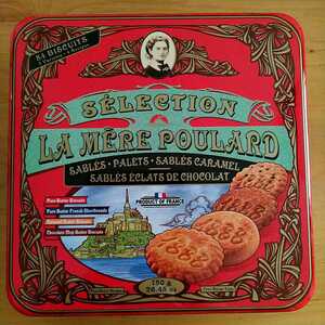 ラ　メール　プラール　クッキー缶　750g モンサンミッシェル　お土産 クッキー詰め合わせ　ビスケット　ショートブレッド　チョコチップ