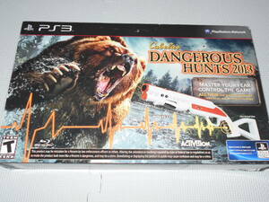 PS3★CABELA'S DANGEROUS HUNTS 2013 海外版 ガン付 外箱痛み★新品未使用