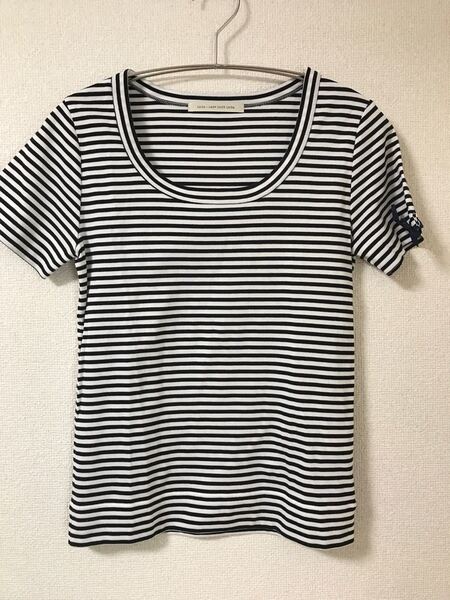 ★値下げ★半袖Tシャツ カットソー ラウンドネック 袖リボン