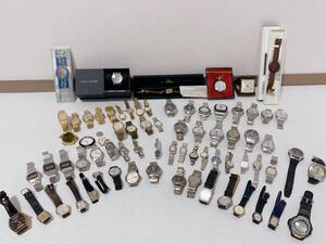 ブランド時計大量まとめ 74点 ブランド多数 CASIO SEIKO OMEGA CITIZEN ELGIN MARC JACOBS 等