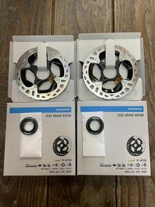  new goods immediate payment Shimano Dura Ace disk brake rotor 140mm 2 pieces set RT-MT900 center lock ( inside se ration type )