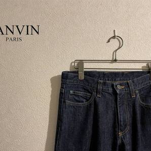 ◯ イタリア製 LANVIN メインライン スリム デニム / ランバン スキニー パンツ 濃紺 リジッド 29 Ladies #Sirchive