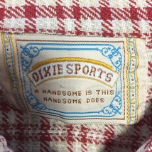 【人気】DIXIE SPORTS/ディキシースポーツ チェック柄 長袖シャツ ネルシャツ 厚手シャツ コットン100％ レッド サイズ不明/S4741_画像5