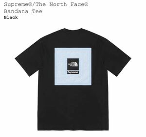 【黒XL】Supreme/The North Face Bandana Tee シュプリーム ノースフェイス バンダナ Tシャツ