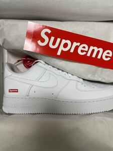 【新品未開封27】supreme AIR FORCE 1 ナイキエアフォース1 WHITE ホワイト 27