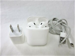 6D381TZ5◎Apple AirPods 第2世代 A1602 A2031 A2032 ワイヤレスイヤホン Bluetooth◎中古