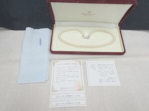 6J372◎MIKIMOTO ミキモト　真珠　ネックレス　ラウンド　7ｍｍ　ホワイト　首飾り　◎中古品