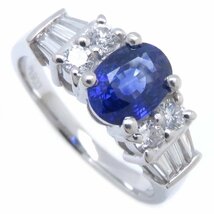 リング サファイヤ1.20ct ダイヤモンド0.57ct Pt900 13.5号 プラチナ 指輪/64687【中古】_画像10