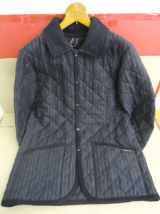 X3230-169♪【80】LAVENHAM ラベンハム キルティングジャケット 36サイズ ブラック