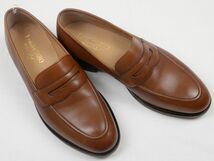 ●Loake 1880(ローク) CANNON(キャノン)コインローファ―(茶,UK7.5(JP25.5)革底,英国王室御用達)新品_画像1