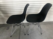 SG060614 ハーマンミラー/Herman Miller Eames Shell Side Chairs イームズシェルサイドチェア 2脚セット 黒/ブラック 直取り歓迎_画像6