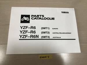 中古 ヤマハ 正規 バイク 整備書 YZF-R6 パーツリスト 正規 英語版 5MT1 5MT2 5MT4 YZF-R6 N pA 車検 パーツカタログ 整備書 (A30606-5)