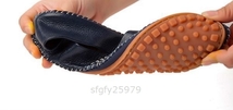 534☆新品 26cm メンズレザーエンドウ豆の靴 怠惰な靴オフィス カジュアル 滑り止め柔らかい24~~28.5 4色とサイズが選べる_画像5