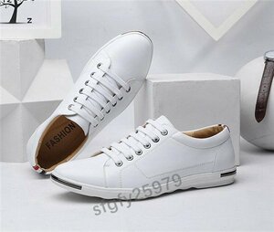 K497* новый товар мужской прогулочные туфли casual спорт обувь Loafer джентльмен спортивные туфли мокасины белый 24cm~28cm