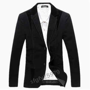 E426☆新品春秋メンズテーラードジャケット メンズ スーツ上着 ビジネス アウター 紳士用 切替 ブレザー スーツ 大きいサイズあり 黑 4XL