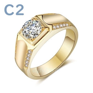 G284☆新品厳選珍品プラチナ ダイヤモンド 指輪 メンズ リング 男性へ アクセサリー ギフト 豪華 婚約 結婚式「14号~30号」選択可
