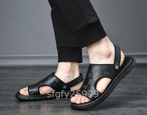 972* новый товар * мужской сандалии легкий удобный тапочки лето пляжные шлепанцы 2way черный [ цвет . размер также можно выбрать ]