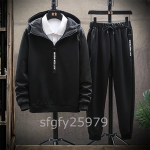 C981* sport wear men's jersey top and bottom set setup long pants sweat Parker part shop put on 