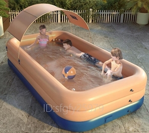 E98* new goods powerful recommendation for children vinyl pool Kids pool playing in water home use pool air pool sale automatic .. vinyl pool 260cm three layer 