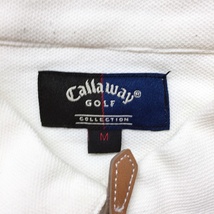 【人気】CALLAWAY/キャロウェイ ゴルフ ゴルフウェア 半袖ポロシャツ コットン レーヨン ホワイト サイズM/S4258_画像4