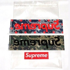 送料無料 13SS Supreme x COMME des GARCONS SHIRT Box Logo Sticker Set ボックスロゴ ステッカー 2枚 セット コムデギャルソン シャツ