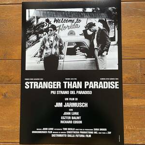 イタリア版ミニポスター『ストレンジャー・ザン・パラダイス』（Stranger Than Paradise）★ジム・ジャームッシュ/ニューヨーク