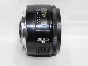 **中古良品　MINOLTA AF 28mm/f　2.8 レンス゛(旧タイプ)*