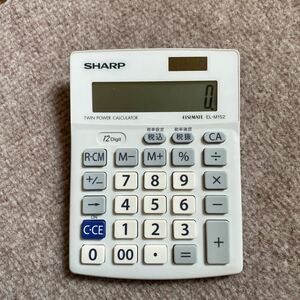 SHARPミニナイスサイズ電卓エルシーメイト12桁EL-M152