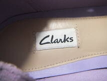  Clarks クラークス サイズ 3 1/2 D フラットシューズ 靴 スリッポン レディース　ラベンダー系 く1402_画像7