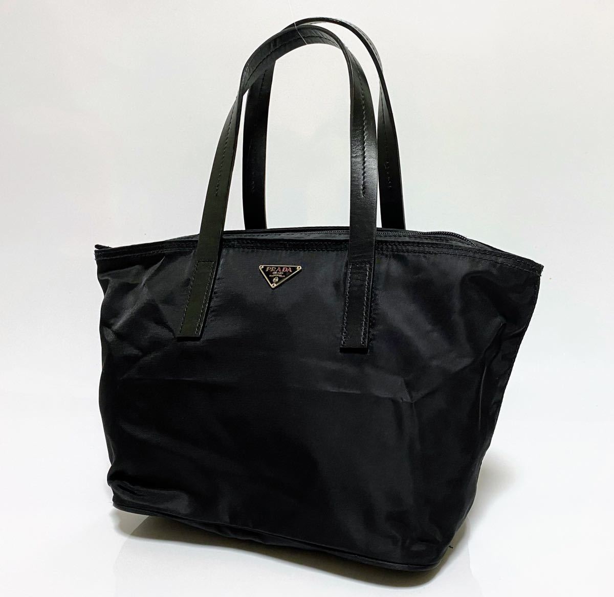 PRADA】プラダベージュ『2WAYハンドバッグ』牛革A4収納可トートバッグ