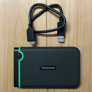 ☆ 1TB Transcend ポータブルHDD StoreJet USB3.0 ハードディスク トランセンド ☆中古☆