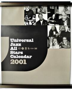 ☆ジャズJAZZ・2001カレンダー★Universal Jazz All Stars Calendar 2001★キース・ジャレット/オスカー・ピターソン/ハービー・ハンコック